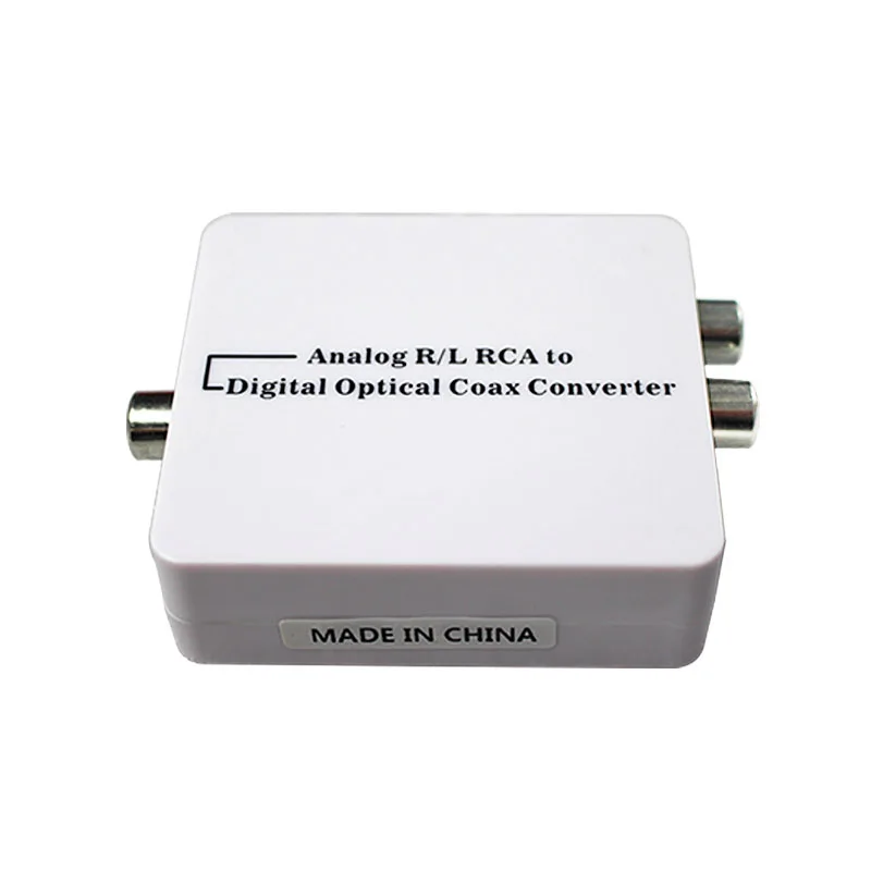 Wiistar аналоговый в цифровой аудио конвертер оптический коаксиальный RCA Toslink сигнал в аналоговый аудио Conver с кабелем постоянного тока