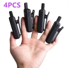 Mini walkie talkie leixen de 16 canais, 4 unidades, VV-109 woki toki, 1 w, frs, tamanho pequeno, crianças, dois sentidos para restaurante