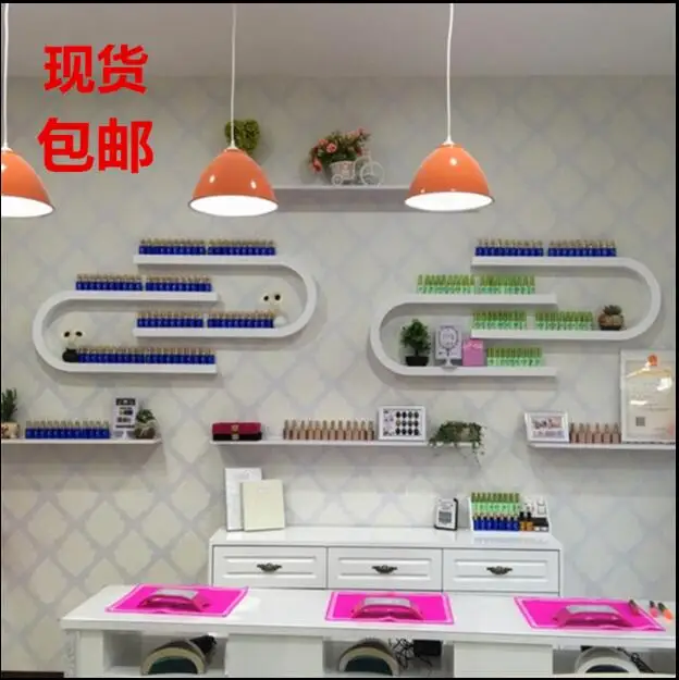

The European type wall nail shows the nail varnish on the shelf