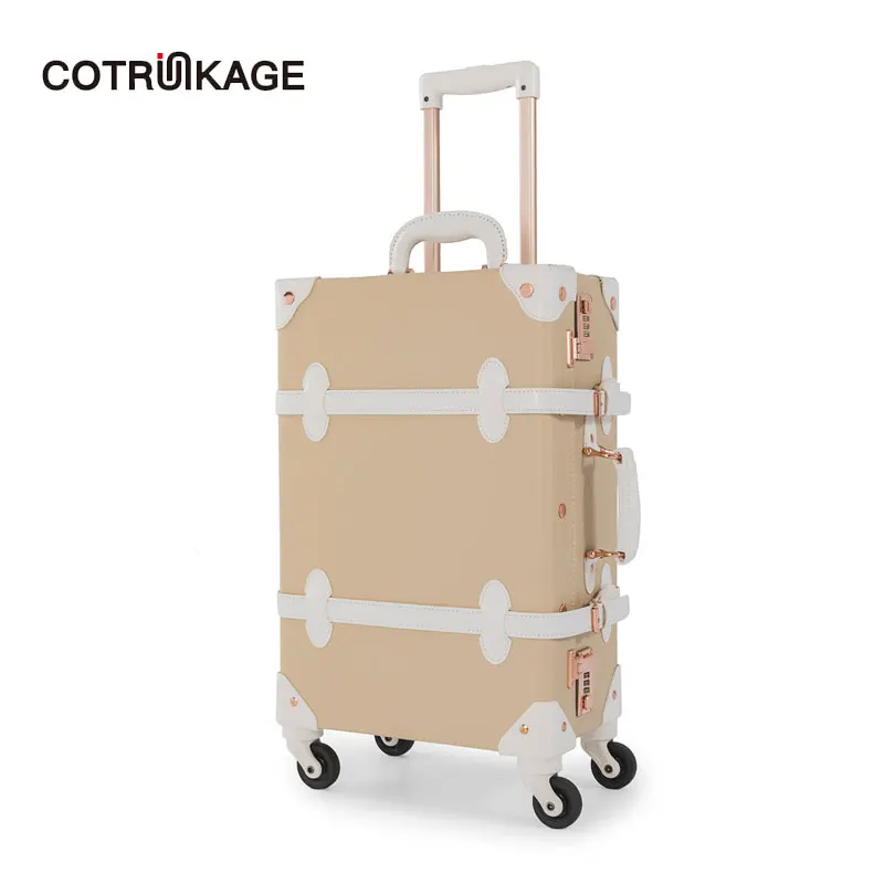 COTRUNKAGE желтый 20 &quot26&quot Pu кожаный маленький жесткий чехол для переноски чемодана