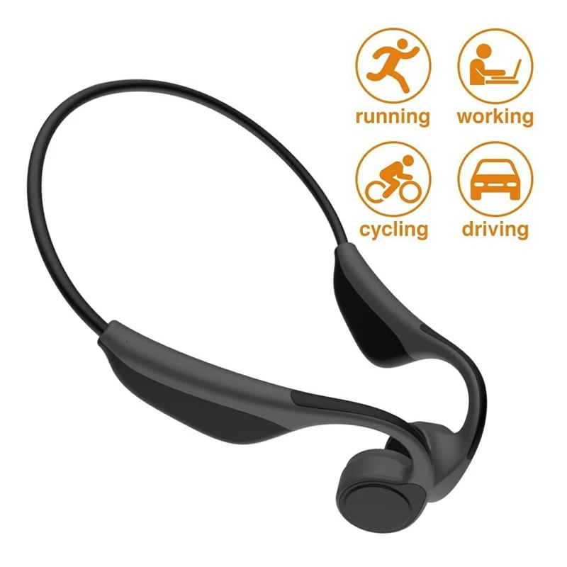 Outdoor Sport Headset Bluetooth 5.0 S.Wear V9 Wireless Headphones Bone Conduction Earphone for Iphone xiaomi All Smart Phone