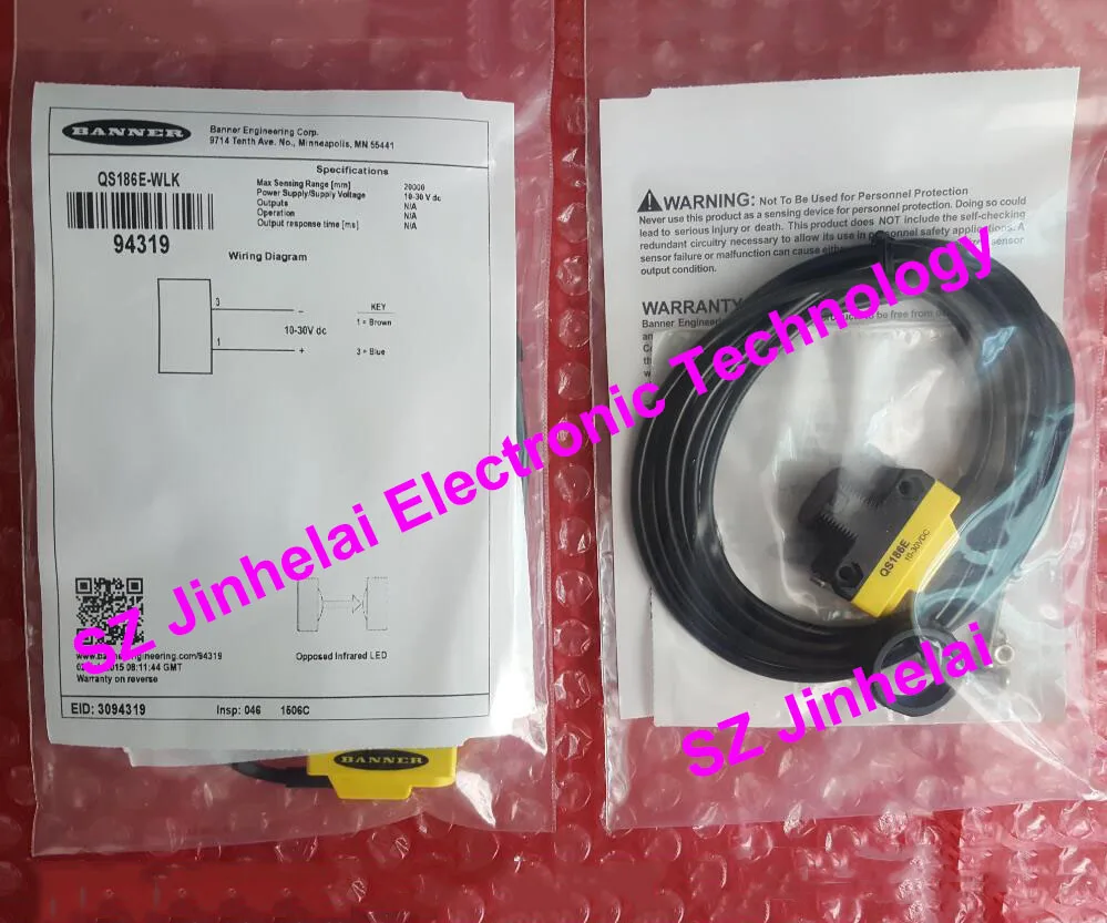 

QS186E+QS18VP6R New and original BANNER Photoelectric switch, Photoelectric sensor