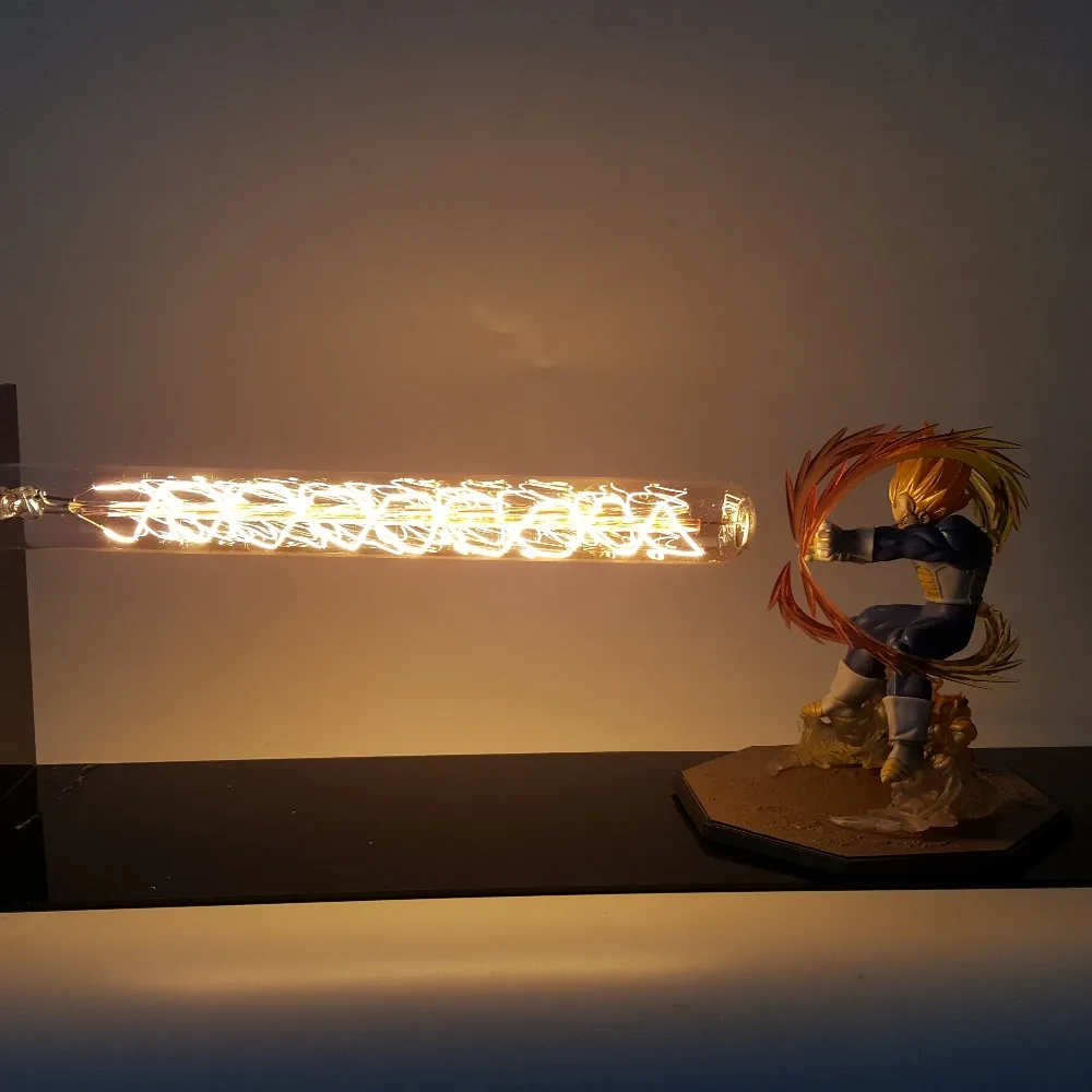 Dragon Ball Z Vegeta Super Saiyan Led Light Action Figure Dragon Ball Super Figurine DBZ Figuarts Anime Toys Juguetes