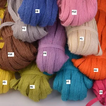 

Eco-friendly 100% jute fancy weaved rope 1cm wide price for 5 meters long free ship lowest price