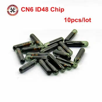 

10PCS Free Shipping CN6 Chip CN6 Use ON CN900/ND900 MINI CN6 ID48 Car Transponder Glass Blank Cloner Chip