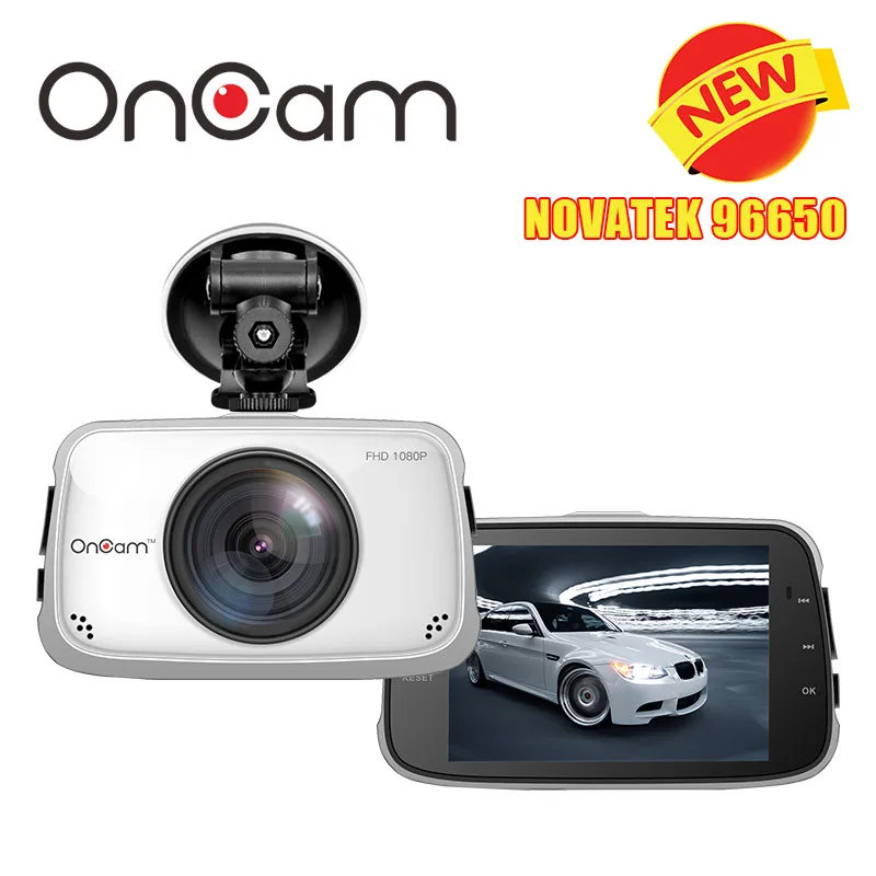 Original Novatek NTK96650 Car DVR Camera OnCam T808 Dash Camera Full HD 1080P Car Camcorder 3.5Inch 170 Degree G-Sensor Dash Cam