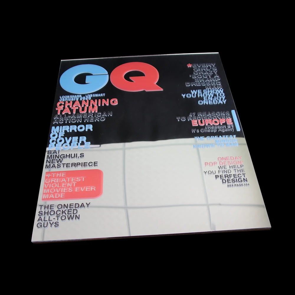 Современный прямоугольный чехол для журналов GQ настенное декоративное зеркало с