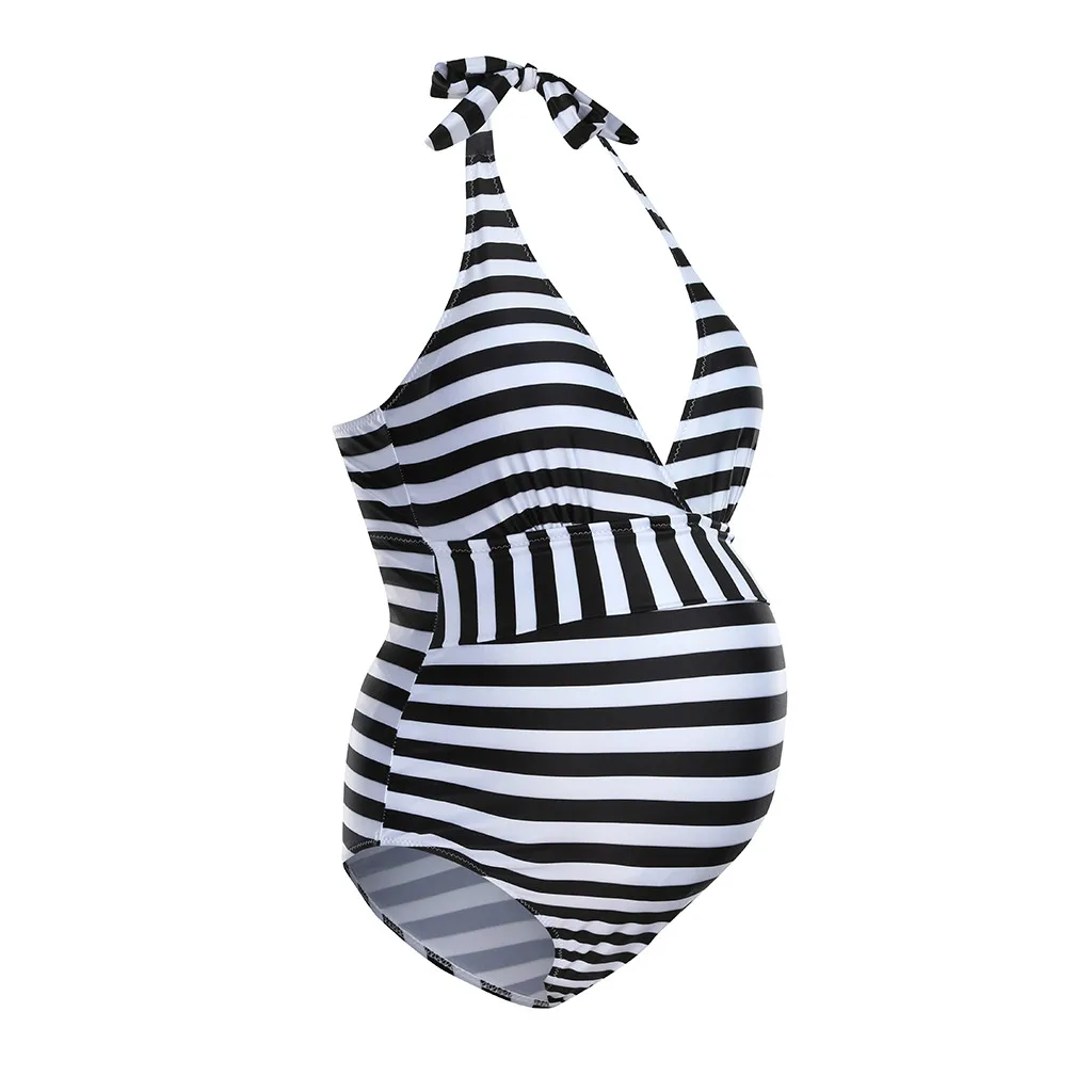 ARLONEET Материнские купальники большого размера женские полосатое бикини Купальники Купальный костюм для беременных пляжная одежда Беременность купальник& 40