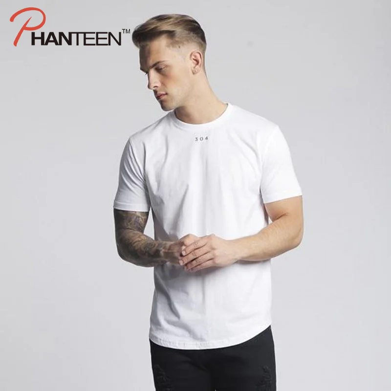Phanteen Новинка 304 мужская Тонкая футболка с короткими рукавами и круглым вырезом