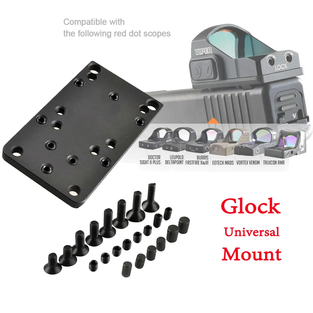 SPINA OPTICS Glock Rear Sight Plate Base Mount Red Dot Mount Fit For Universal Red Dot Sight Handgun Accessories SPINA OPTICS Glock Rear Sight Plate Base Mount Red Dot Mount Fit For Universal Red Dot Sight Handgun Accessories