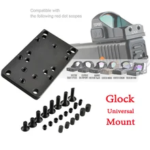 SPINA OPTICS Glock Rear Sight Plate Base Mount Red Dot Mount Fit For Universal Red Dot Sight Handgun Accessories