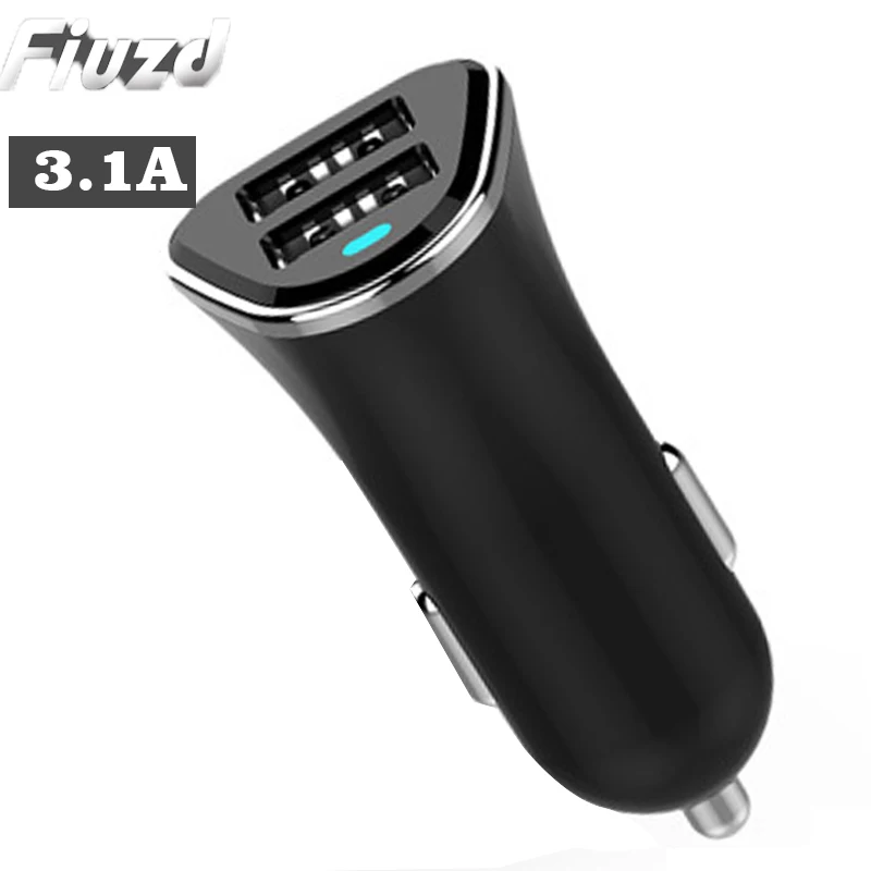 Fiuzd سريع USB شاحن سيارة لهواوي p30 p20 p10 برو Xiaomi Redmi ملاحظة 7 المزدوج USB سيارة الهاتف شاحن آيفون x 8 7 6