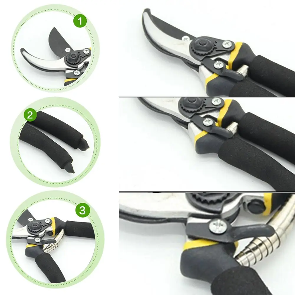 Pruning Shears Professional Sharp Bypass Hand Pruner Shears with Safety Lock Tree Trimmers Secateurs TN88