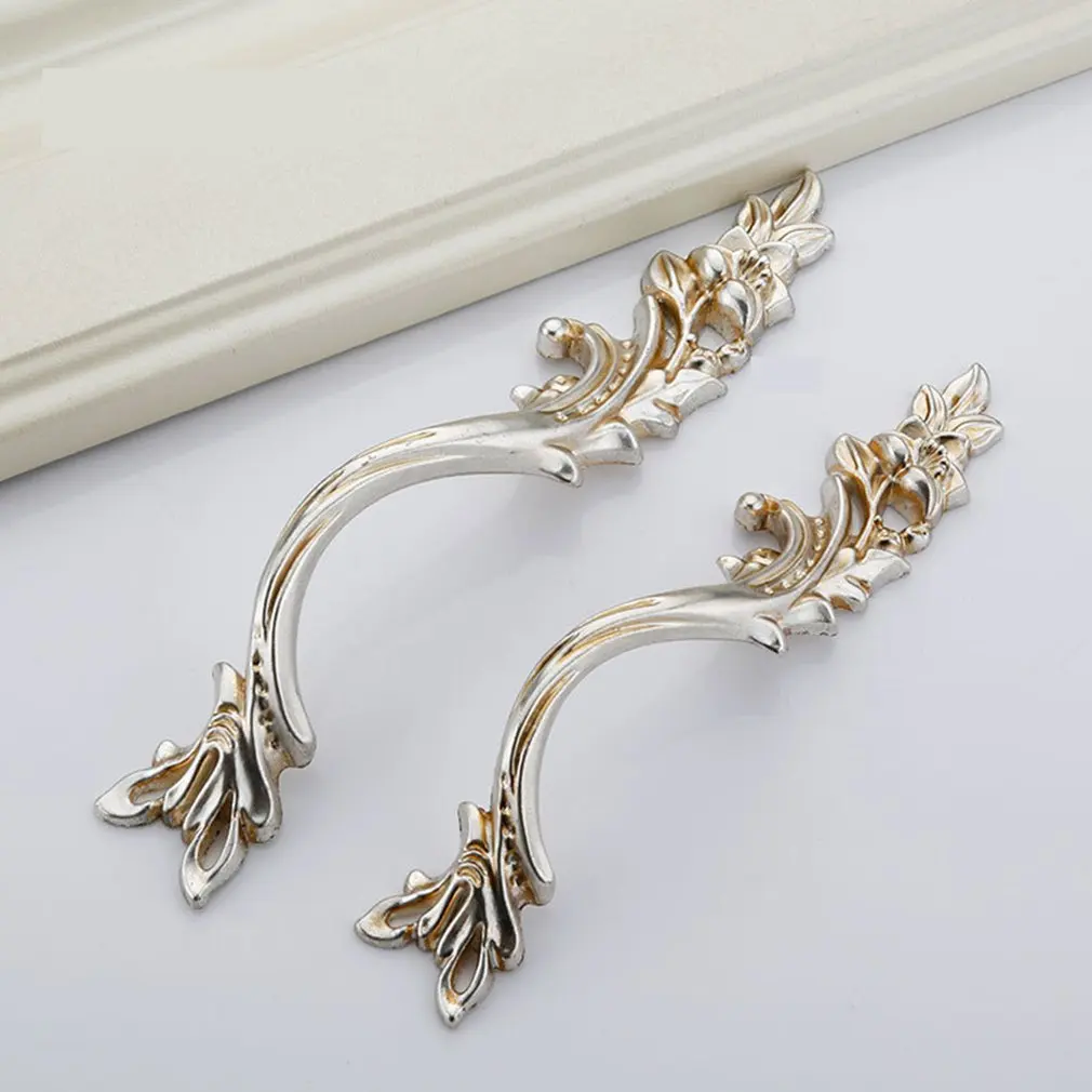 European Style Drawer Door Handles Wardrobe Drawer Pulls Kitchen Cabinet Knobs Handles for Furniture Handles Hardware