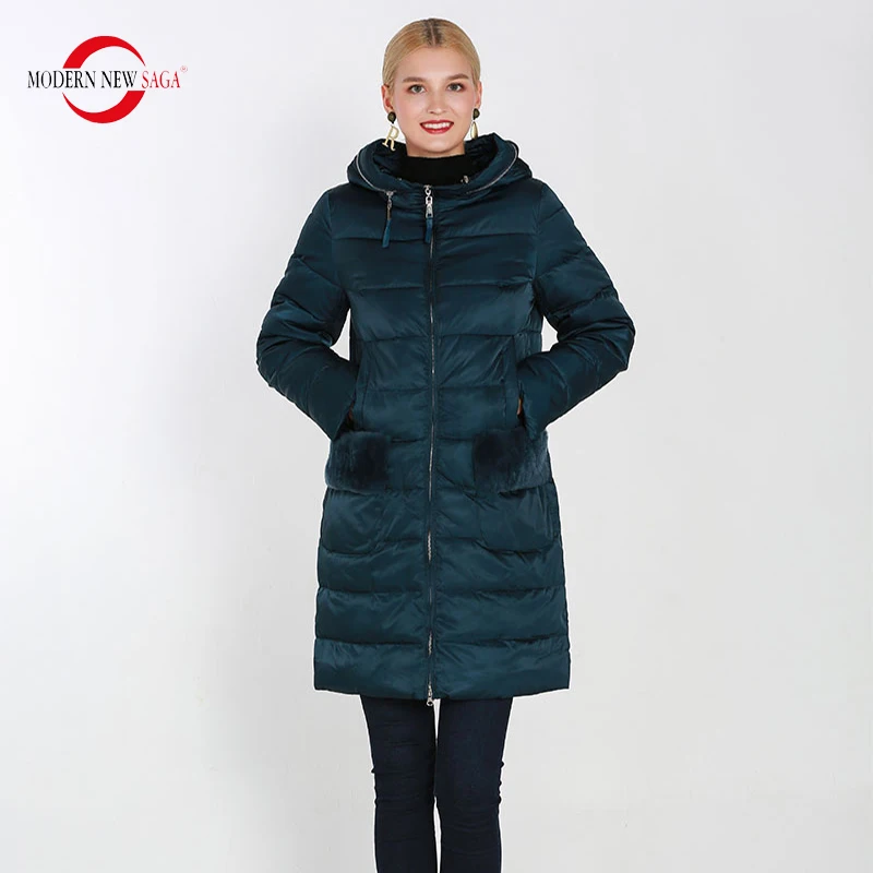 Modern New SAGA 2019 Autumn Women Jacket Zipper Women Hooded Coat High Quality Thick Cotton Padded Jacket Women Parkas Warm