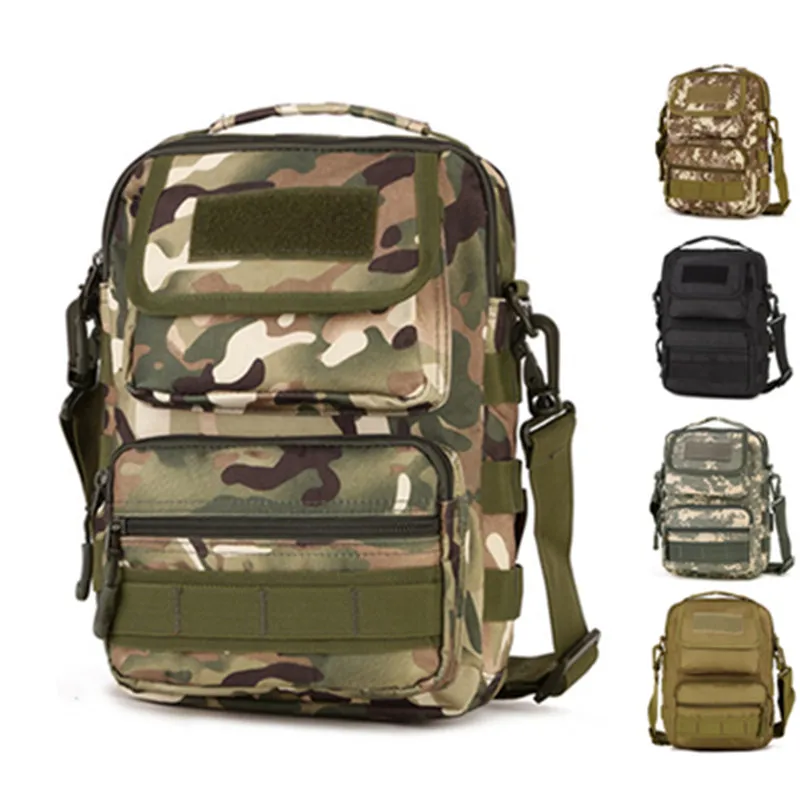 Camouflage shoulder messenger bag men s running sports riding font b backpack b font outdoor mountaineering