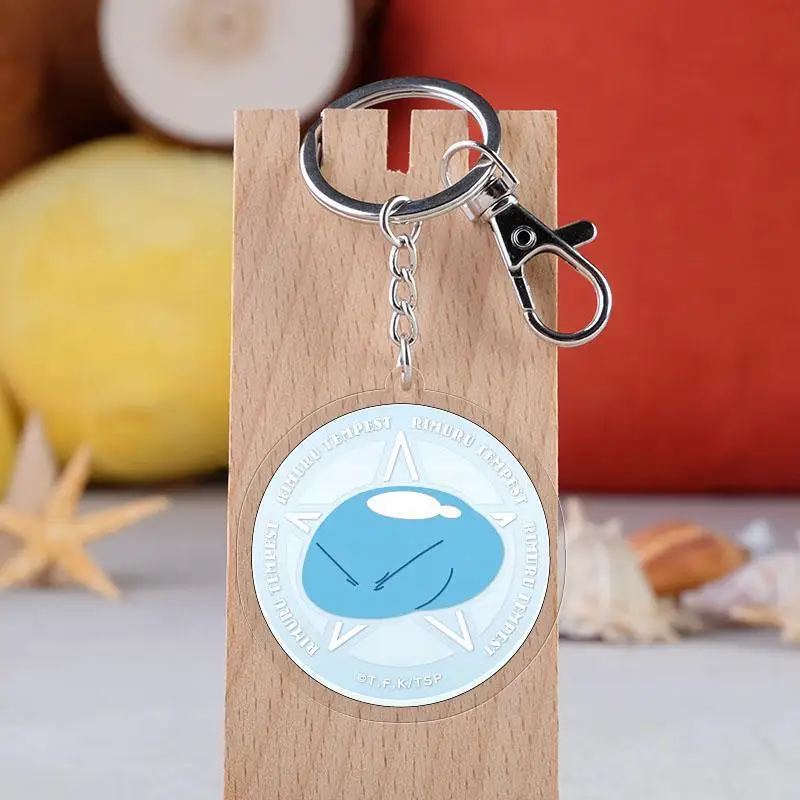 

Anime That Time I Got Reincarnated As A Slime Keychain Cartoon Rimuru Tempest Car Key Holder Chain Pendants Keyrings Jewelry
