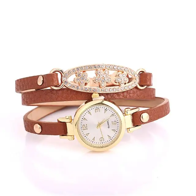 Buy Diamond Flower Retro Bracelet Watches Women Lovely