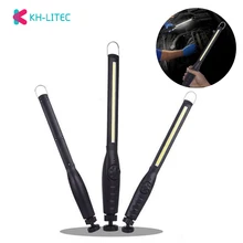 1 шт. портативный COB флэш-светильник фонарь USB Перезаряжаемый светодиодный рабочий светильник Магнитный COB Lanterna крючок подвесной светильник для ремонта автомобиля кемпинга