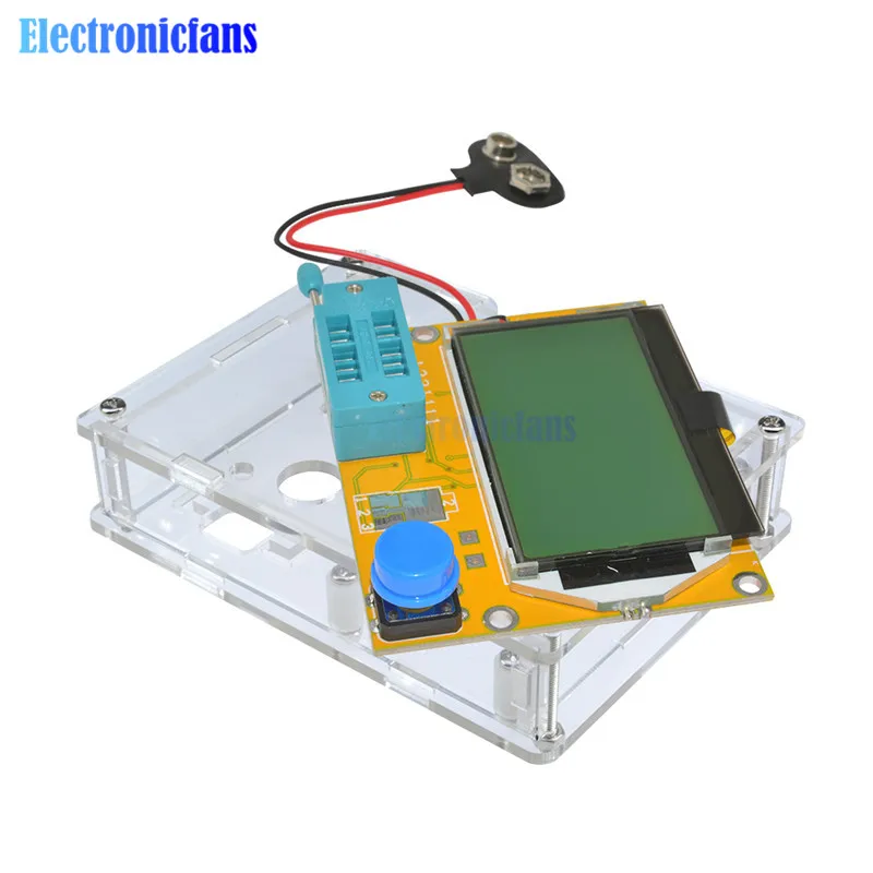 

Mega328 M328 LCR-T4 12846 LCD Digital Transistor Tester Meter Backlight Diode Triode Capacitance ESR Meter MOS/PNP/NPN L/C/R