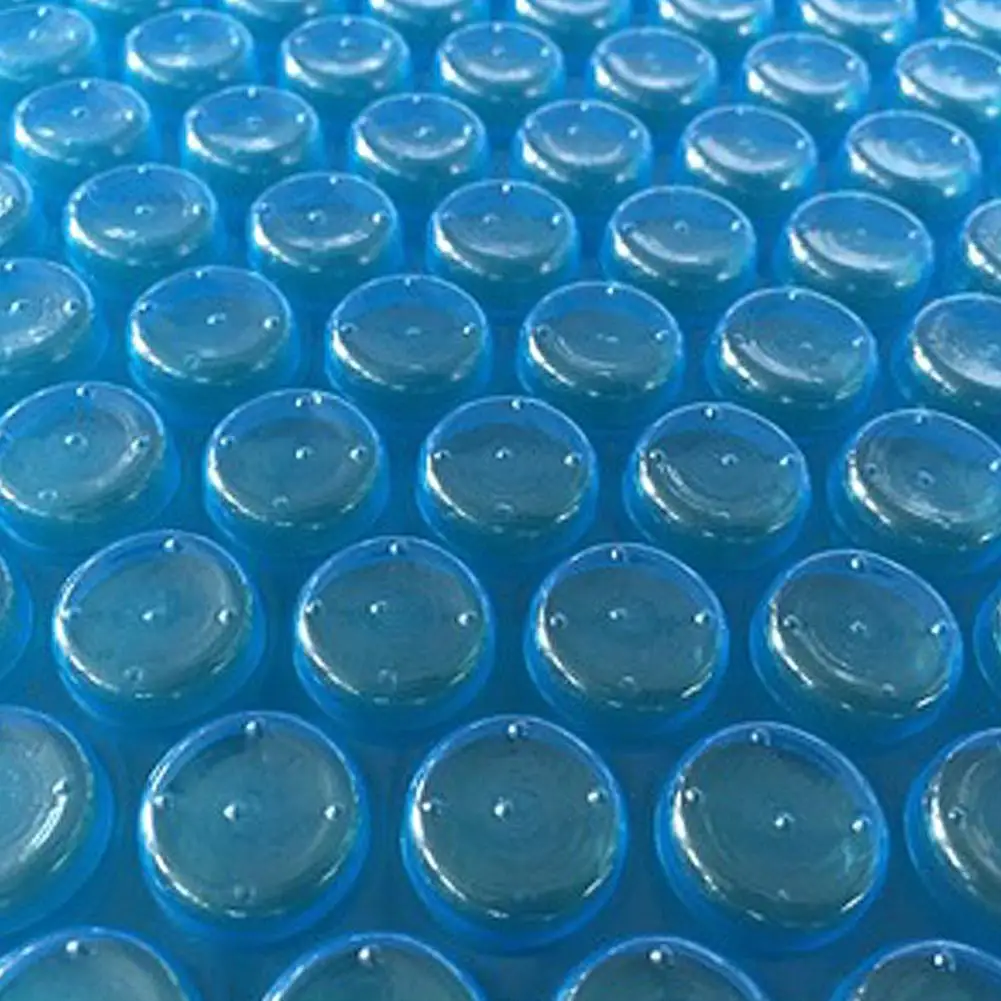 Крышка для бассейна водонепроницаемая и пылезащитная изоляционная пленка с перфорированной окантовкой синяя уличная крышка коврика