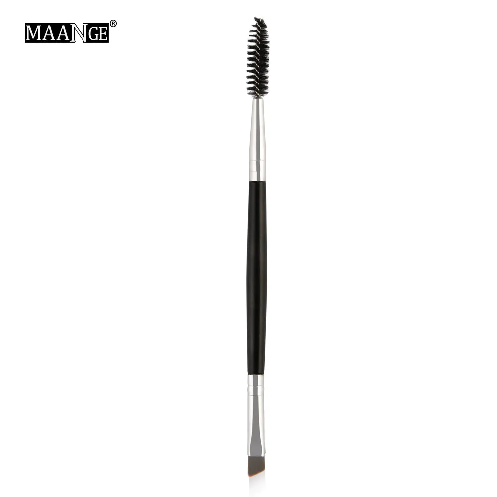 MSQ кисть Duo Brow Кисть для макияжа с деревянной ручкой двухсторонняя плоская угловая кисть для бровей Z4
