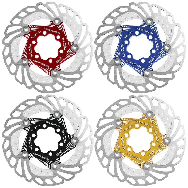 

Mountain Bike Brake Rotors MTB Quick Cool Down Stainless Steel 140 / 203 mm Rapid Cooling Float Disc Brake Rotor Bike Accessory