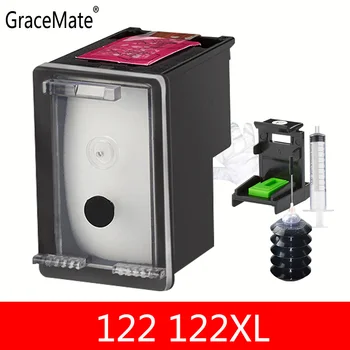 

Black Ink Cartridge Replace for HP 122 Refillable Ink for HP Deskjet 1000 1050A 2000 2050 2050A 3000 3050 3050A 1510 Printer