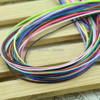 10 meters/piece 1MM diameter Waxed Thread Polyester Cord String Strap Wholesale Necklace Rope Bead Fit shamballa Bracelet