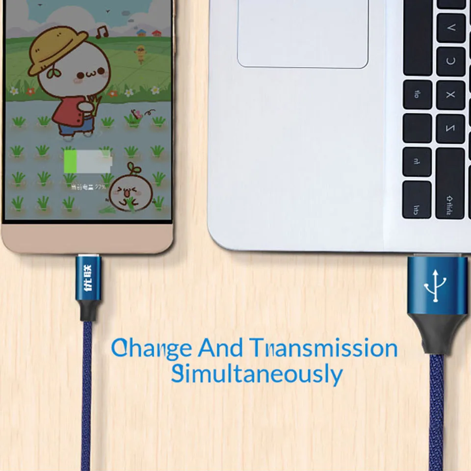 Кабель Unnlink USB C 3 1 Type 2.4A для быстрой зарядки и передачи данных P20 Mate20 Galaxy S8 S9 Mi8 Redmi