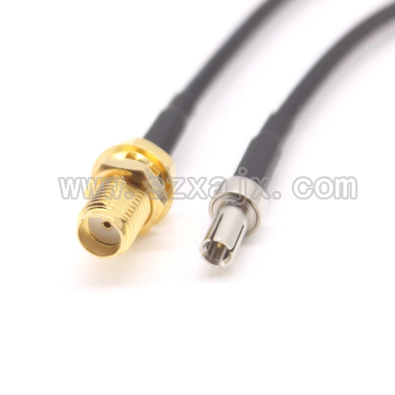 100PCS JX connector RF Coaxial cable SMA female to TS9 male Straight type RG174 Pigtail Cable 15CM Free shipping