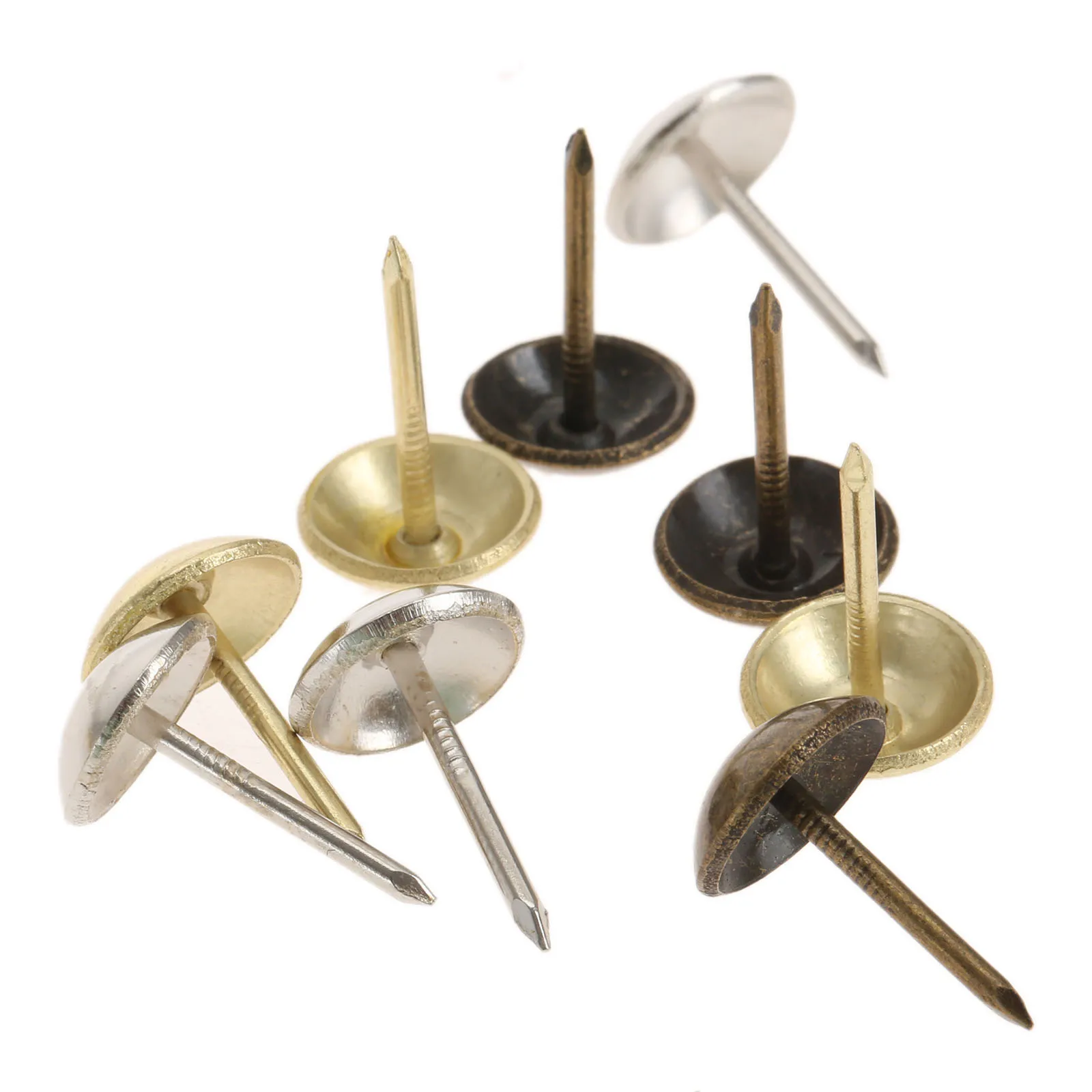 100Pcs 11x17mm Furnitures tachas Upholstery Tacks Stud Wood Jewelry Box