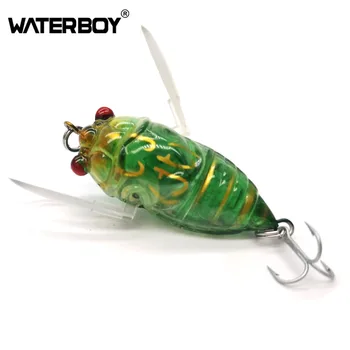 

1PCS Cicada Perch Insect Lure 4cm 5.5g Goood Quality Fishing Treble Barb Hooks Fishing Tackle Artificial Bait Fishing Accessorie