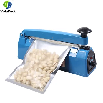 High quality AC 110V/ 220V,50Hz Impulse Sealer Manual Heat Sealing Machine For Aluminum/ Plastic Open Top Bag Food Storage Bag handheld heat impulse sealer plastic aluminum bag sealing machine iron body manual sealer small food saver packer 400mm sf 400