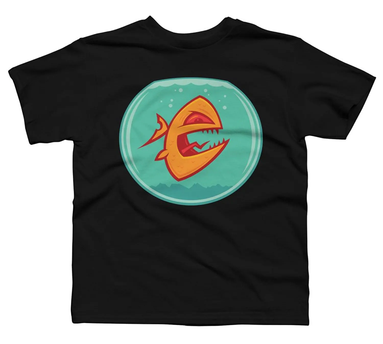 Pria Terbaik Jual T Shirt Gildan Lengan Mesin Cetak Marah Ikan Mas