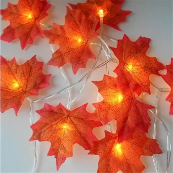 

Fall Leaves LED String Light Christmas Battery LED Fairy Light Autumn Leaf Hallowmas Party Decor Lamp Garden Party Lamp