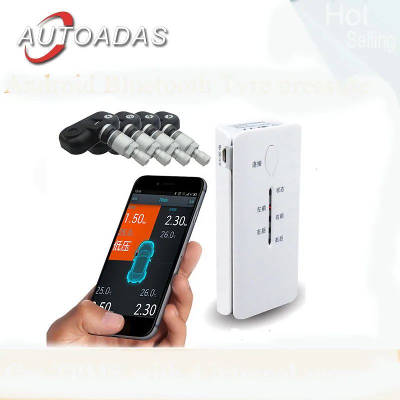 car tpms 4 internal sensors android bluetooth tpms psi bar psy