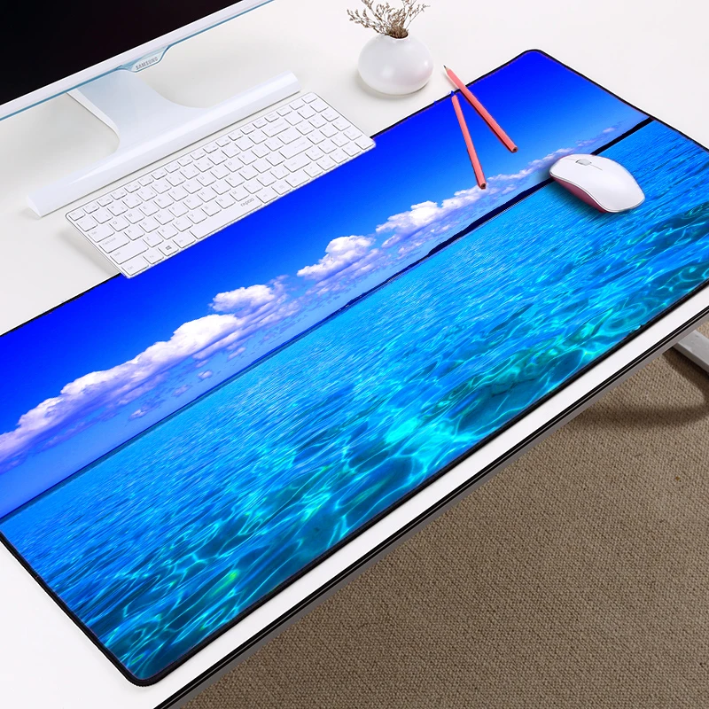 Mairuige beautiful scenery ocean beach water HD wallpaper table rubber