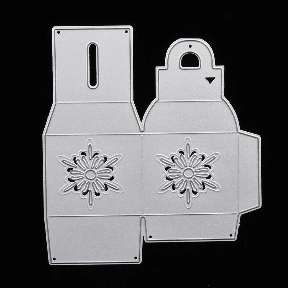 

Snowflakes Box DIY Scrapbooking Photo Album Paper Card Craft Lovely Flower Line Embossing Metal Cutting Dies Stencils Scrapbook