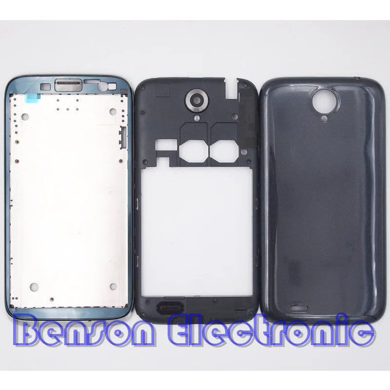 

BaanSam New LCD Front Frame Middle Frame Battery Back Cover For Lenovo A859 A810 5 Inch Housing Case With Camera Lens + Antenna
