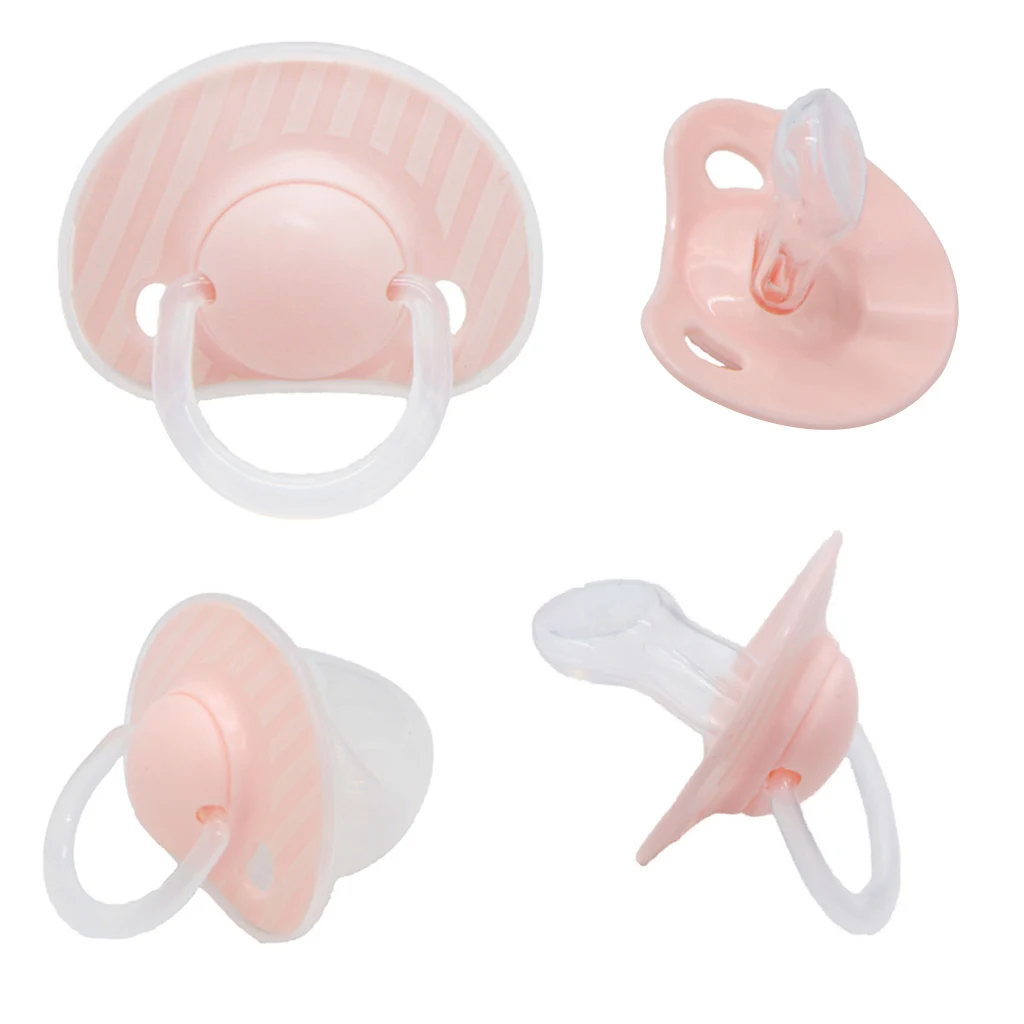 Flat Thumb Baby Infant Toddler Pacifier Silicone Teat Nipple Soother Sucking Teether Toy 2Colors