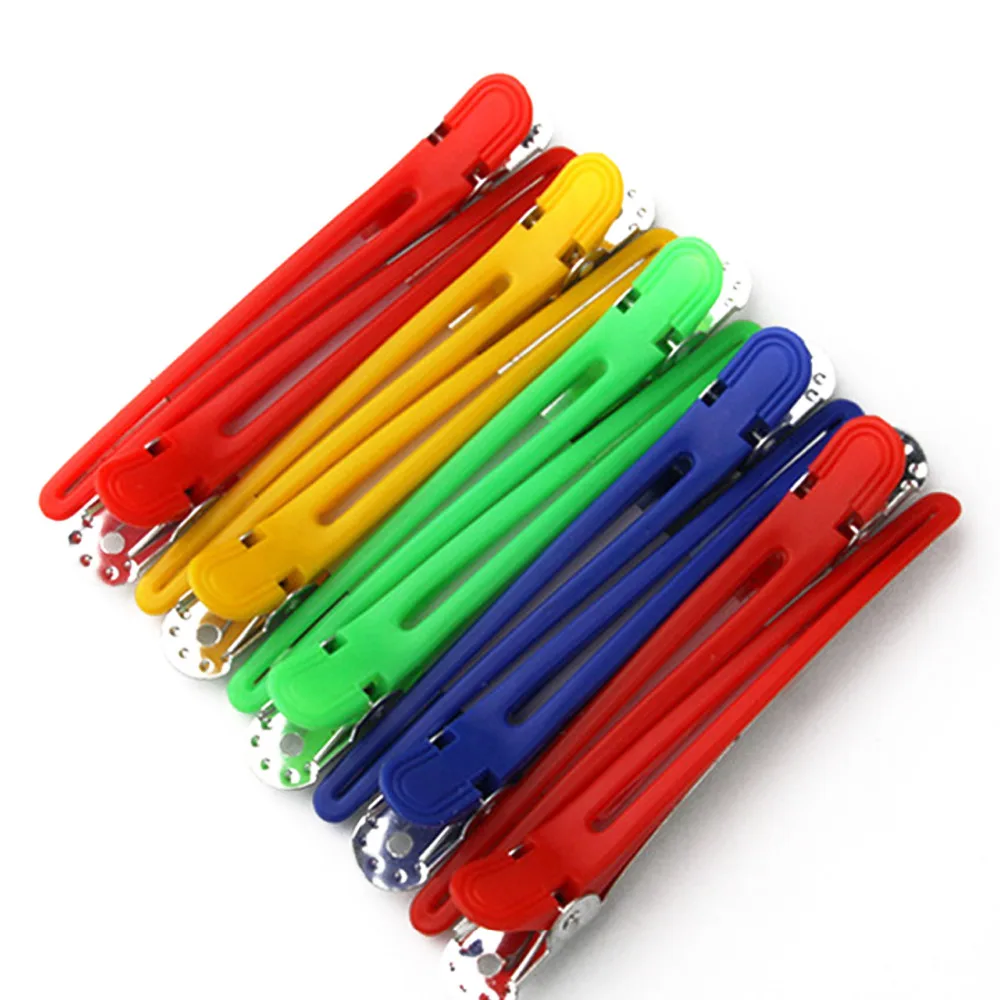 Colorful Hairdressing Salon Sectioning Hair Clip Hairdresser Accessories Hair Styling Grip 5pcs Random Color Hairdressing Clamps
