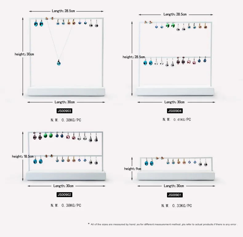 Белый металлический каркас для сережек, стойка для сережек, держатель для подвесных украшений, витрина, органайзер для ювелирных изделий, Экспонент