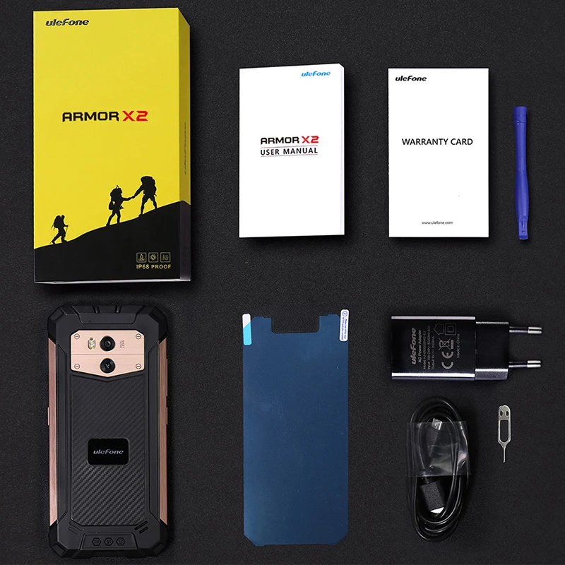 Смартфон Ulefone Armor X2 HD экран 5 дюйма 2 ГБ 16 18:9 четырехъядерный процессор MTK6580 Android 8 1