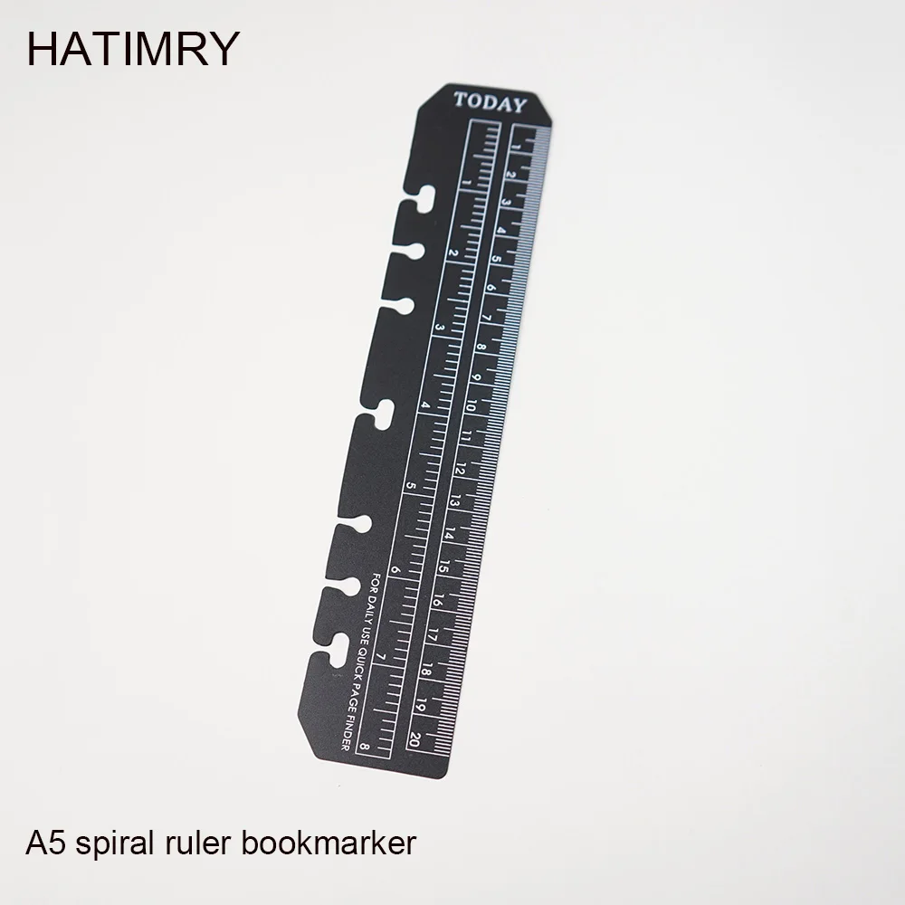 Спиральная линейка Hatimry прямые линейки ноутбук с отрытыми листьями A5 A6