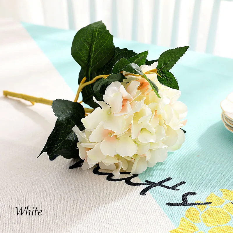 Flone Artificial Silk Flower Branch California Hydrangea Flowers Fake Flowers Wedding Party Accessories Living Room Decoration (16)