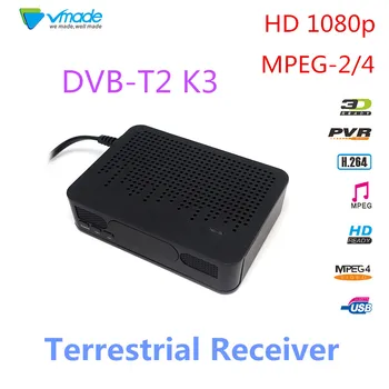 

Vmade DVB T2 Set Top Box HD Digital Terrestrial Receiver Fully Comply with DVB-T/T2 and H.264 MPEG-4/2 Standard DVB T2 TV Tuner