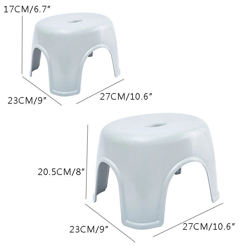 Модный простой нескользящий табурет для ванной комнаты, толстый пластиковый функциональный табурет для душа, креативная маленькая скамейка, мебель для ванной комнаты, мебель для дома