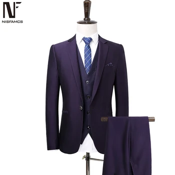 

Working Men Suits Wedding Party Suit for Men Vintage Mens Slim Fit Luxury Clothing Elegant Beach Business Sets 2020 Sexy Suits