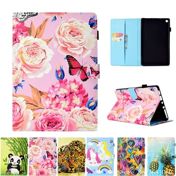 

Flower butterfly Case For Amazon Kindle Fire HD 8 2017 7th Generation Funda Cover For kindle Fire HD8 2016 6th Stand Capa Shell